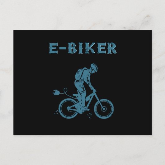 EBiker Electric Bike EBike Cycling Cyclist Gift ポストカード (正面)