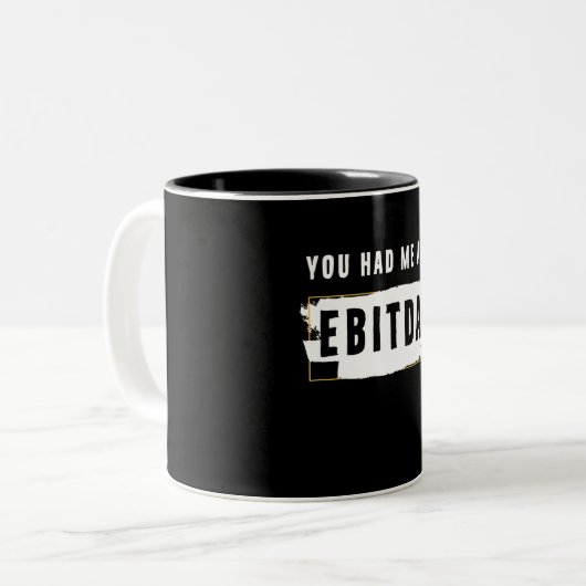 ebitdaの衣装のギフトをおもしろいお願いした ツートーンマグカップ (正面左)