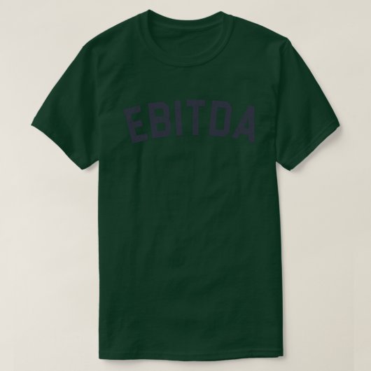 Ebitda監査ブックキーパーファイナンス会計アナール Tシャツ (デザイン正面)