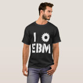 EBMが大好き ホワイト Tシャツ (正面フル)
