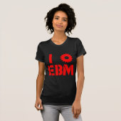 EBMが大好き 赤 Tシャツ (正面フル)