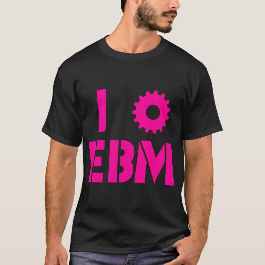 EBM大好き ホットピンク Tシャツ (正面)
