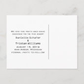 Ebonyハート数学グラフ日付はがきを保存 案内ポストカード (裏面)