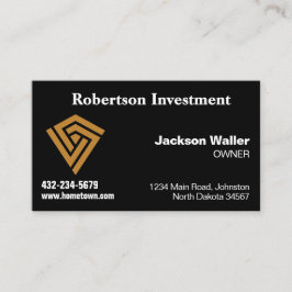 Ebony Calling Card for Any Business 名刺