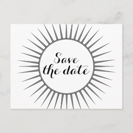 Ebony Decoレトロ日付ポストカードの保存 案内ポストカード (正面)