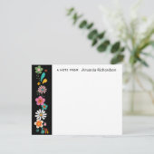 Ebony LOVEフラワーグルービー70のテーマフラットノートカード サンキューカード (スタンド正面)