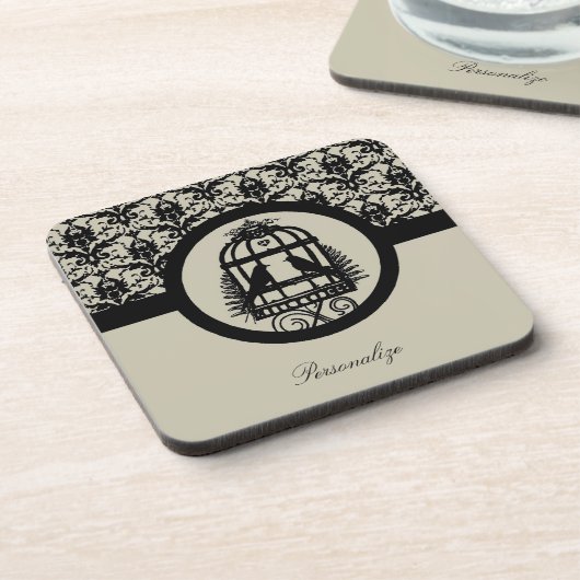 Ebony Lovebird Cage Coaster コースター (左側)