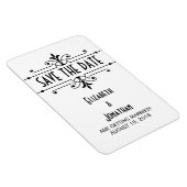 Ebony v2 ファンシー Adminal Save the Date Magnet マグネット (右側)