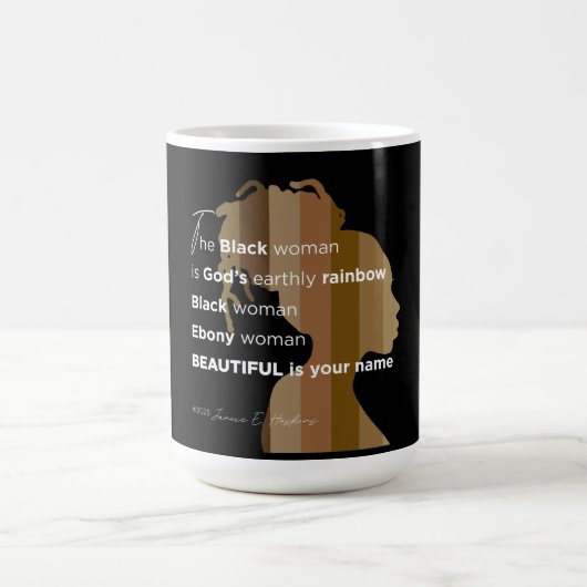 Ebony woman, Coffee Mug コーヒーマグカップ (中央)