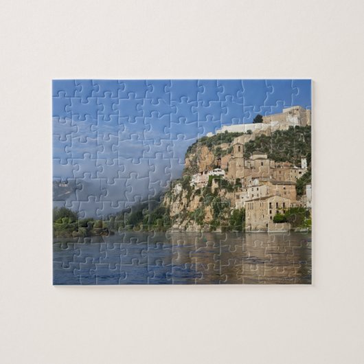 Ebro川(Ria Ebre); Templarの城;  早く ジグソーパズル (横)