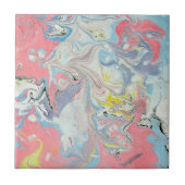 Ebru Art Pastel Abstract  タイル (正面)
