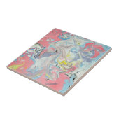 Ebru Art Pastel Abstract タイル (側面)