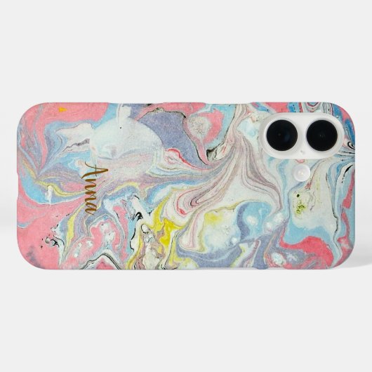 Ebru Art Pastel Abstract — Case-Mate iPhoneケース (裏面 (横))