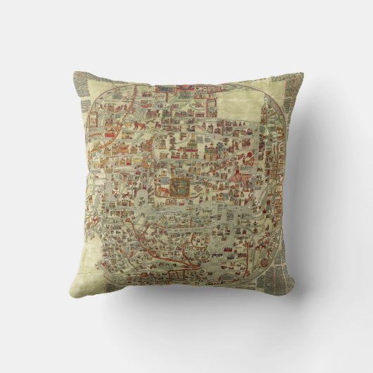Ebstorfの地図の枕 クッション (裏面)