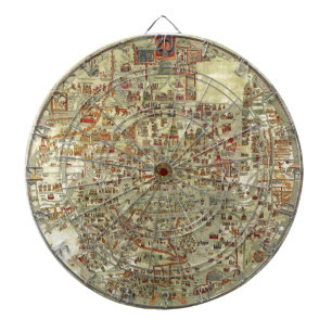 Ebstorferの旧世界の地図 ダーツボード