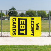 EBTカードコンビニエンスストアショップウォールを受け付ける 横断幕 (インサイチュ)