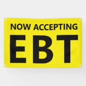 EBTコンビニエンスコーナーの受付を開始 横断幕 (横)