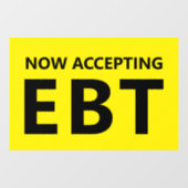 EBTコンビニエンスストア受付中 ウィンドウサイン (シート)