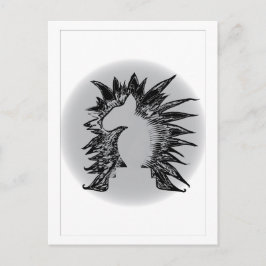 EBTチェスナイトモダンペットアートイラストレーション ポストカード