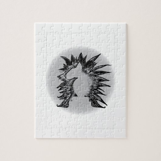 EBT チェス ナイト モダン ペット アート イラスト ジグソーパズル (縦)