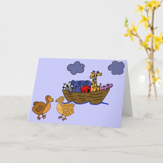 EC:おもしろい Dodo Greeting Card カード (黄色い花)
