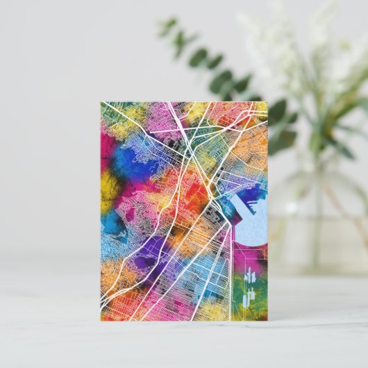 Ecatepec de Morelos Mexico City Map ポストカード (スタンド正面)