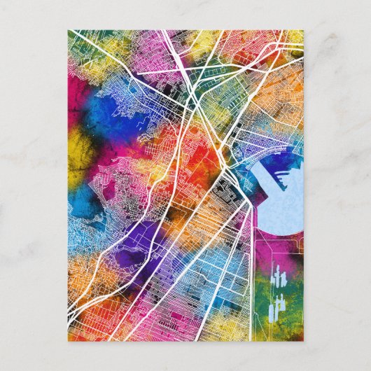 Ecatepec de Morelos Mexico City Map ポストカード (正面)