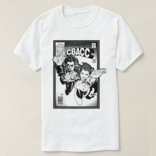 ECBACCのワイシャツ-喜劇的なカバー-人のサイズ Tシャツ