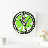 ECBBの正方形の時計 スクエア壁時計 (ホーム)