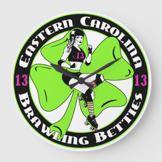 ECBBラウンドクロック ラージ壁時計 (正面)