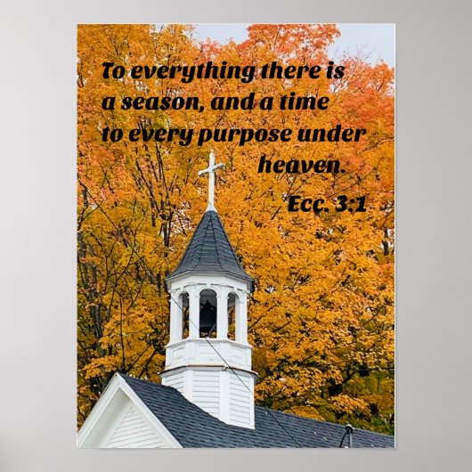 Ecc3:1すべてには季節がある ポスター (正面)