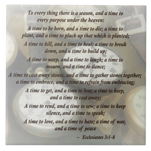 Ecc 3はそこのあらゆる事への1-8季節です タイル (正面)