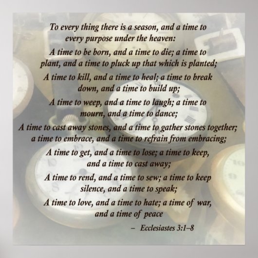 Ecc 3 1-8シーズンがあるすべてのものに ポスター (正面)