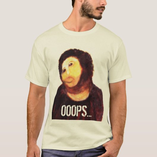 Ecceのヒト属のTシャツOOOPS… Tシャツ (正面)
