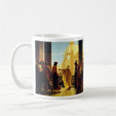 Ecceのヒト属- Antonio Ciseri コーヒーマグカップ (左)