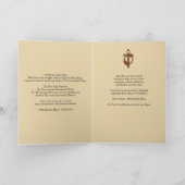 Ecceホモ折り畳み聖歌聖歌ハート カード (内部)