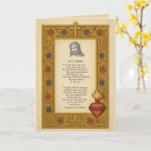 Ecceホモ折り畳み聖歌聖歌ハート カード (黄色い花)