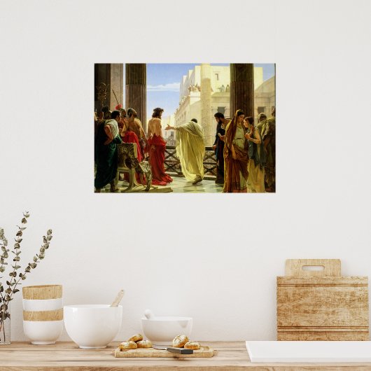 Ecce Homo, 1871年Antonio Ciseri著 ポスター (キッチン)