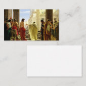 Ecce Homo, 1871年Antonio Ciseri著 名刺 (正面/裏面)