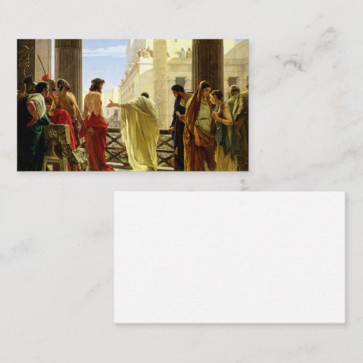 Ecce Homo, 1871年Antonio Ciseri著 名刺 (正面/裏面)