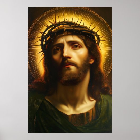 Ecce Homo | Jesus Christ with Crown of Thorns ポスター (正面)