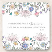 Eccl 3:1シーズンがあるすべてのために コースター (正面)