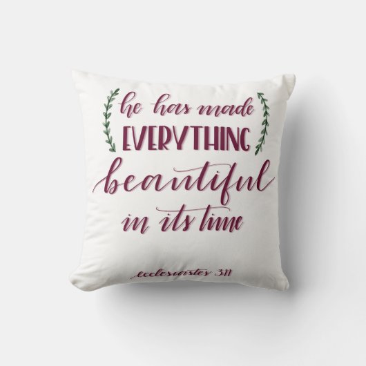 Ecclesiastesの詩 クッション (正面)