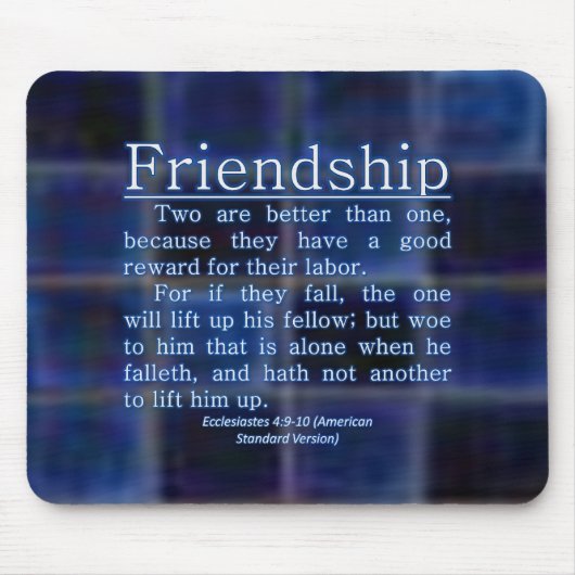 Ecclesiastesの4:9 - 10 マウスパッド (正面)