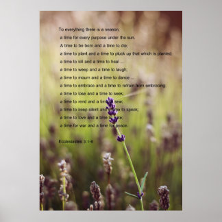 Ecclesiastes詩のポスター ポスター