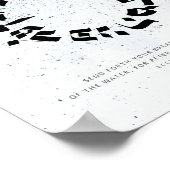 Ecclesiastes 11,1，ヘブライ語の書 ポスター (角)