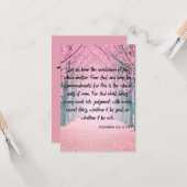 Ecclesiastes 12:13-14 KJV聖書の詩の詩的な挨拶 カード (正面/裏面インサイチュ)