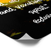 Ecclesiastes 1:14 KJV All Vanity Mountain Sunset ポスター (角)