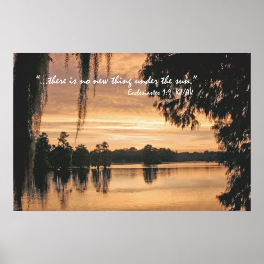 Ecclesiastes 1:9聖なる書物、 経典ポスタープリント ポスター (正面)
