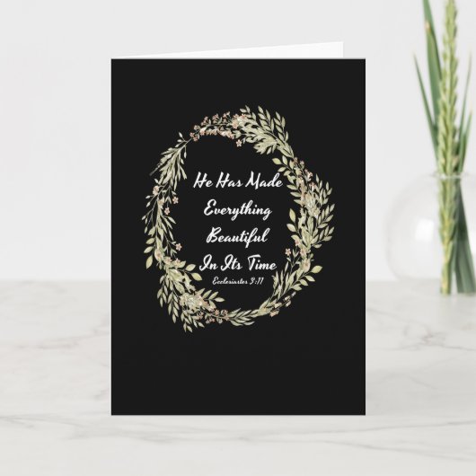 Ecclesiastes 311 NIV -聖書の詩 カード (正面)